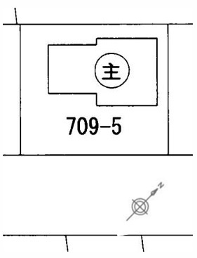 鶴ヶ島市下新田　建築条件なし売地　東武越生線『一本松駅』徒歩6分　の土地図