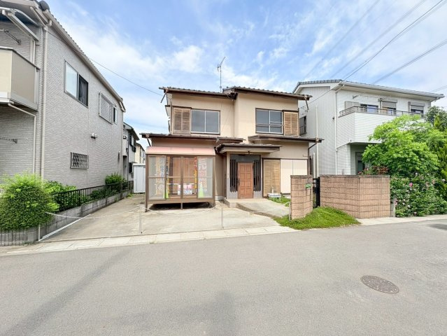 鶴ヶ島市下新田　建築条件なし売地　東武越生線『一本松駅』徒歩6分　の前面道路含む現地写真
