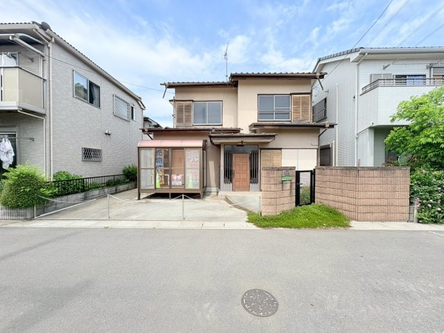 鶴ヶ島市下新田　建築条件なし売地　東武越生線『一本松駅』徒歩6分　の前面道路含む現地写真