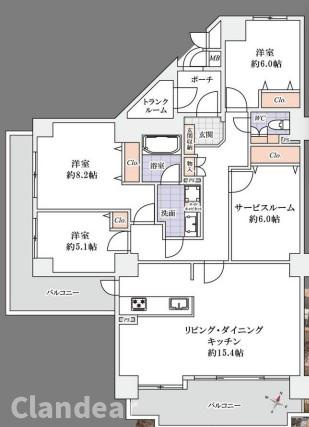ヴイ・シティ草加四番館の間取り|ドキドキの新生活も、安心してスタート。ぴったりの住まいを見つけませんか？クランディアが一緒に住まい選びをサポートします‼　まずは、お気軽にお問合せください　＃クランディア