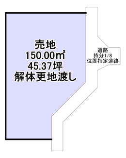 【土地図】 | 売地　岩国市由宇町西2丁目