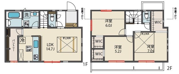 BLOOMING MAISON小平市大沼町3号棟 .の間取り