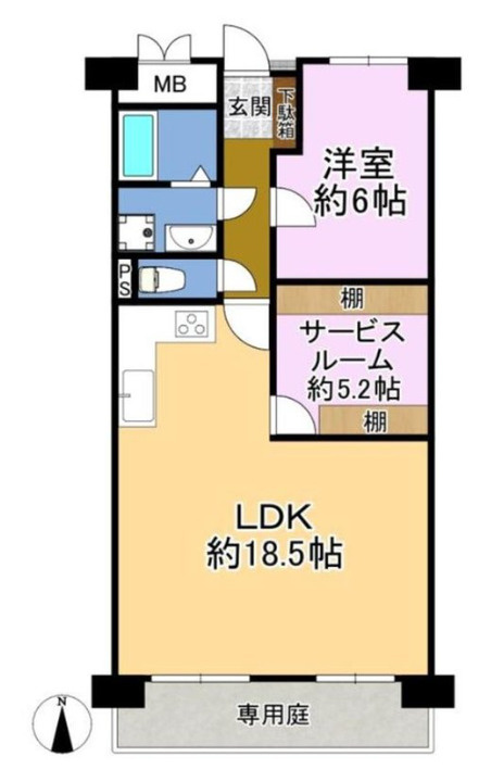 正起花園ハイツの間取り