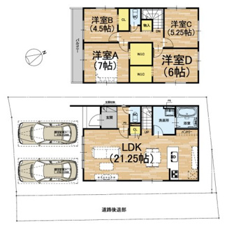 【間取り】 | 大津市本堅田2丁目17-10　新築戸建