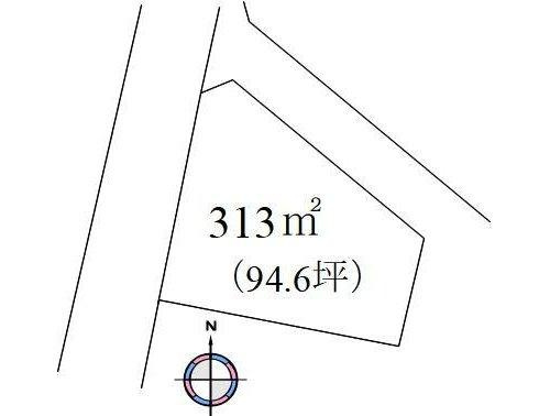 【土地図】 | 大室高原別荘地　売地 | 北西の角地