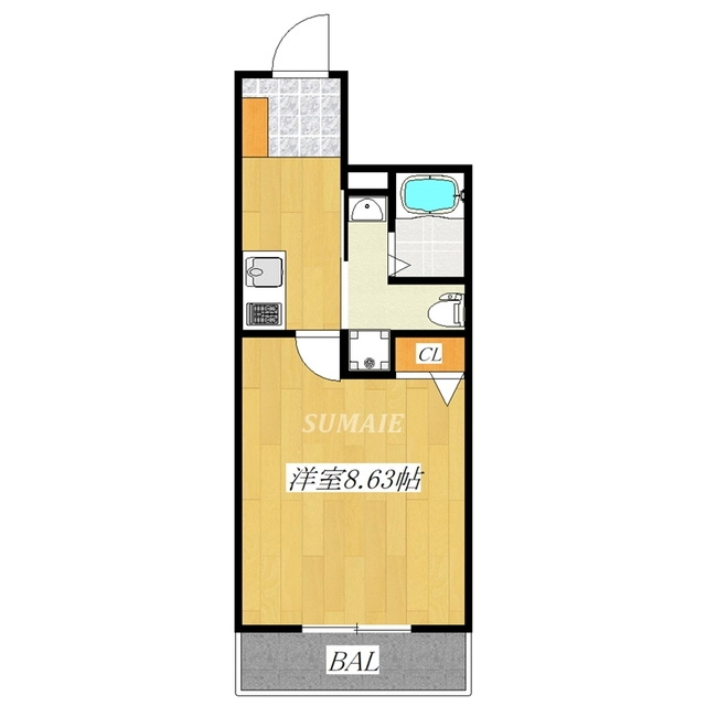 Ｎｅｗ　Ｗｉｓｔｅｒｉａ　浮間の間取り|角部屋です☆彡