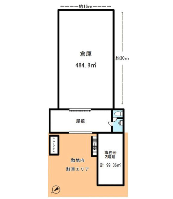 吉川市大字上内川の倉庫の間取り