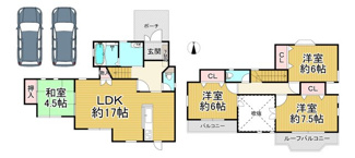 【間取り】 | 川西市清和台東4丁目4の225　中古一戸建て