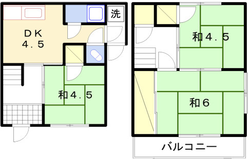 メゾン吉田　南棟の間取り