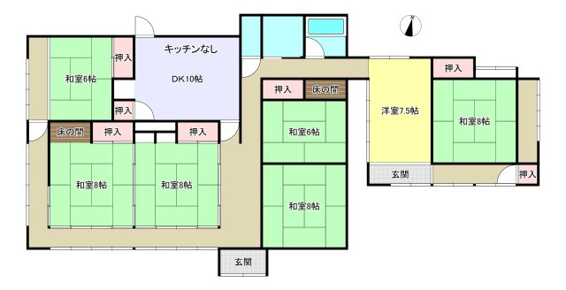 中古戸建ての間取り