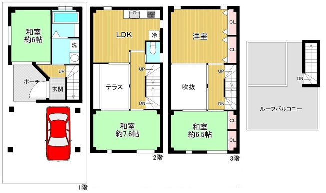 【間取り】 | 加島３丁目中古戸建 | ＪＲ東西線「加島」駅徒歩５分