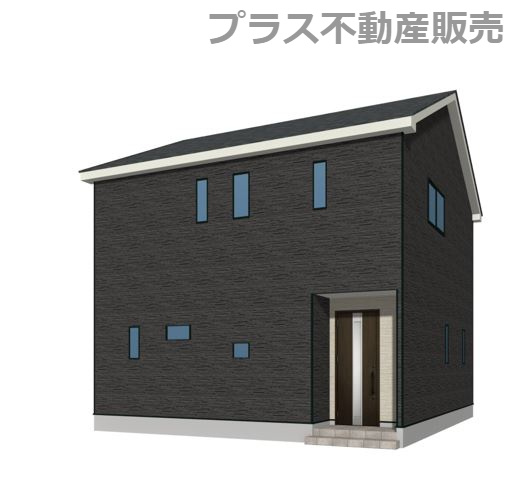【外観】 | 糟屋郡須恵町須恵第4　2号棟（全3棟）【仲介手数料無料・0円】 | 完成イメージの外観パースです。