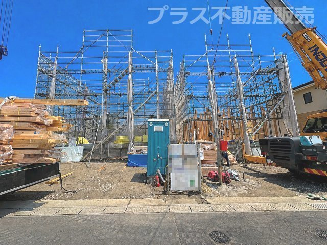 【外観】 | 糟屋郡須恵町須恵第4　2号棟（全3棟）【仲介手数料無料・0円】 | 現地写真。プラス不動産販売なら、現場の全ての棟をまとめてご見学頂けます。