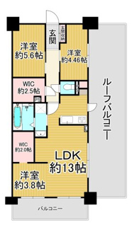 【間取り】 | エンゼルハイムパークステージ参番館　7階