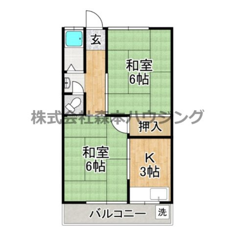 【間取り】 | 　仲マンション