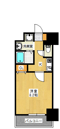 SWISS難波西の間取り