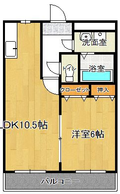 サンライズ東櫛原の間取り