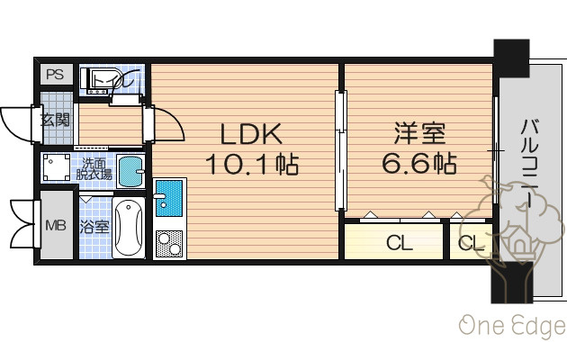 ベリー海老江の間取り