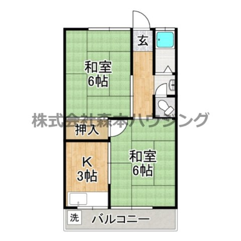 【間取り】 | 　仲マンション