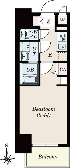 S-RESIDENCE尾頭橋beauteの間取り
