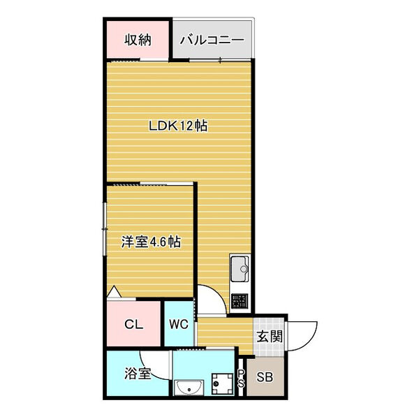 Chaton美穂ヶ丘の間取り