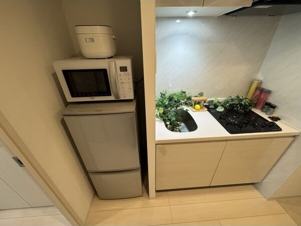 S-RESIDENCE尾頭橋beauteのキッチン|コンパクトなキッチンで掃除もラクラク