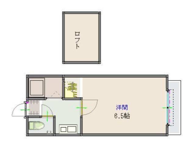 フローラ南曰佐の間取り