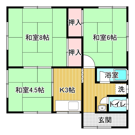 【間取り】 | 川辺平家E