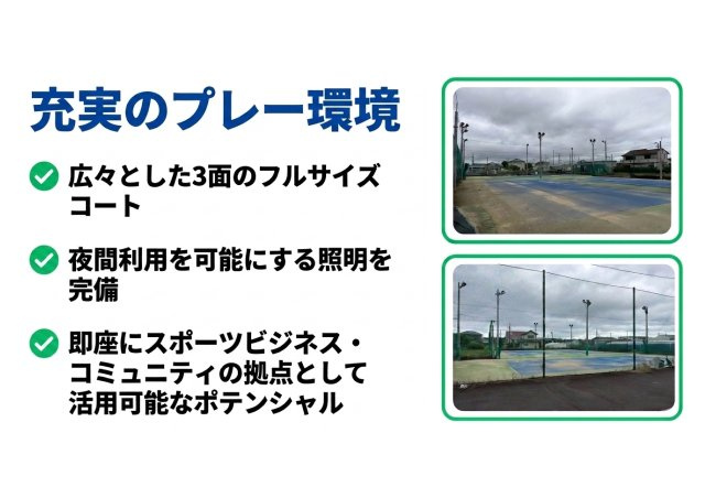 クラブハウス付きテニスコートのその他