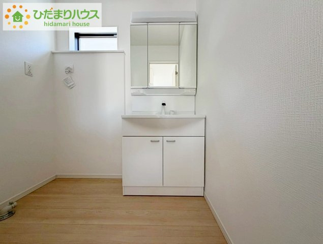 いわき市常磐下湯長谷町第２　新築戸建　4号棟の独立洗面台|シンプルで使い勝手の良い独立洗面台！