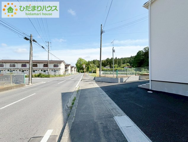 いわき市常磐下湯長谷町第２　新築戸建　4号棟の前面道路含む現地写真|今から見たいも大歓迎！お気軽にお問い合わせください☆彡