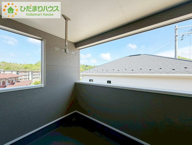 いわき市常磐下湯長谷町第２　新築戸建　2号棟のバルコニー|バルコニーはあなただけの花火会場。色とりどりの花火が夜空を彩ります。