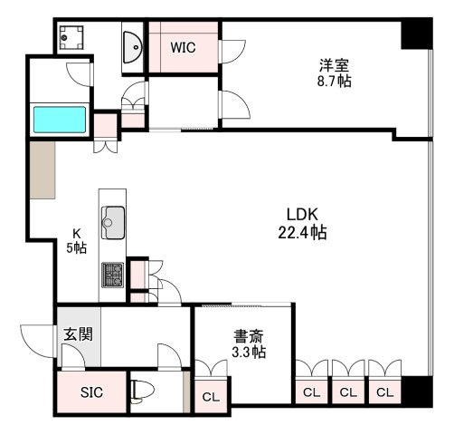 Brillia Tower堂島の間取り