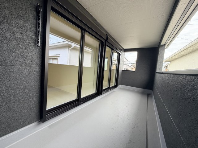 岸和田市磯上町新築1号棟のバルコニー