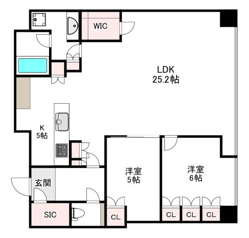 Brillia Tower堂島の間取り