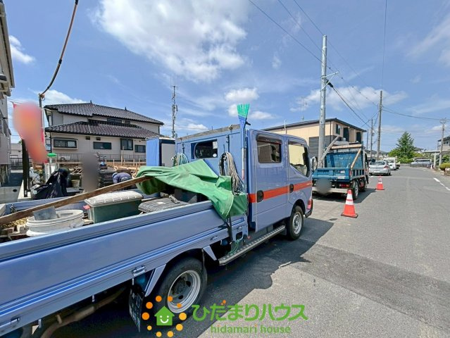 南羽生駅Ⅱ　新築一戸建て　02　リーブルファインの前面道路含む現地写真