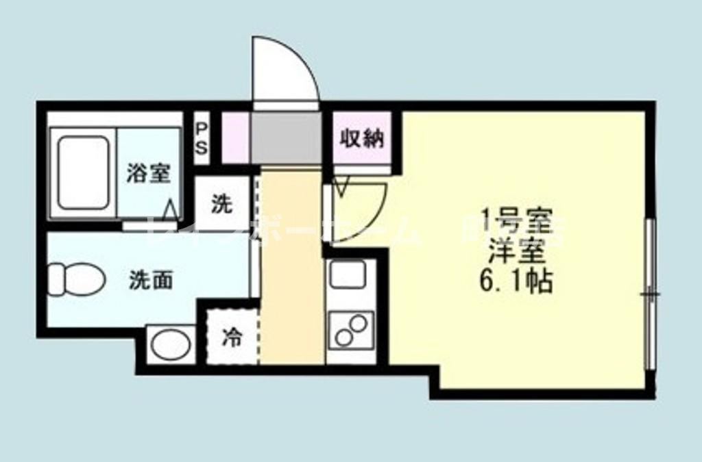 ベイルーム本厚木クレスト※初期費用分割後払いサービス利用可能物件の間取り
