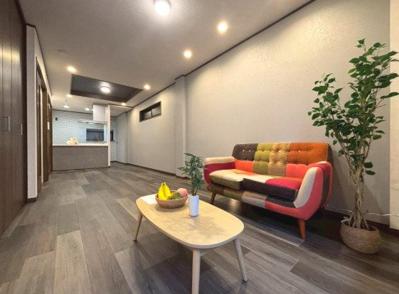 北区池田町戸建の居間・リビング