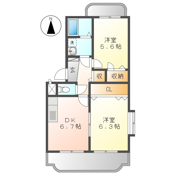 サンテメゾンの間取り