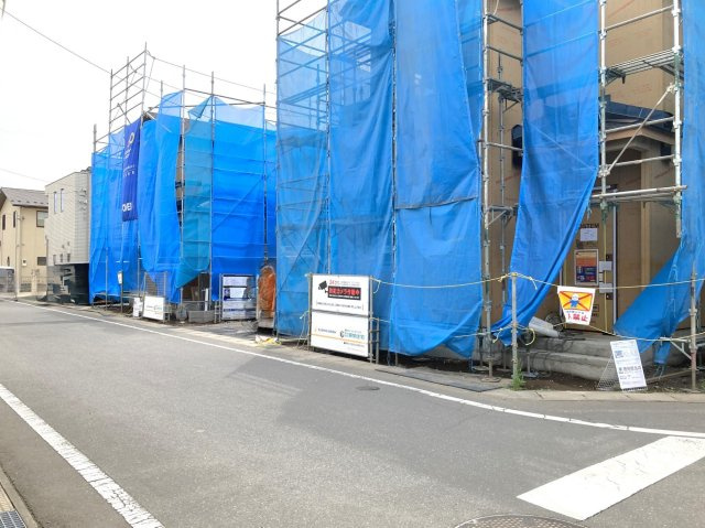 【外観】 | ブルーミングガーデン前橋市後家町ー① | （建築中現地）新前橋駅まで1.9Km！