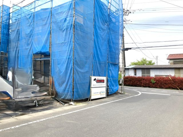 【外観】 | ブルーミングガーデン前橋市後家町ー① | （建築中現地）東小学校、東中学校まで徒歩7分！