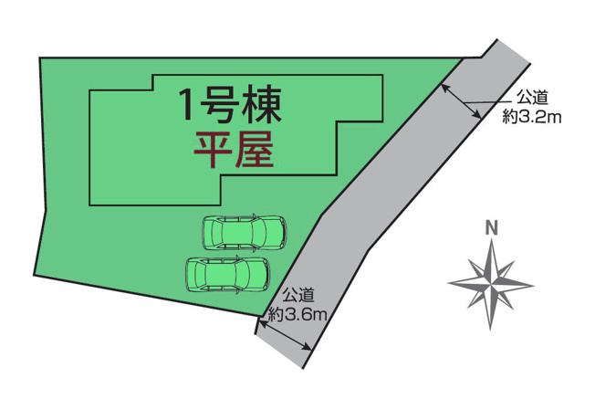 【区画図】 | ブルーミングガーデン前橋市上佐鳥町ー① | 敷地面積は82坪！