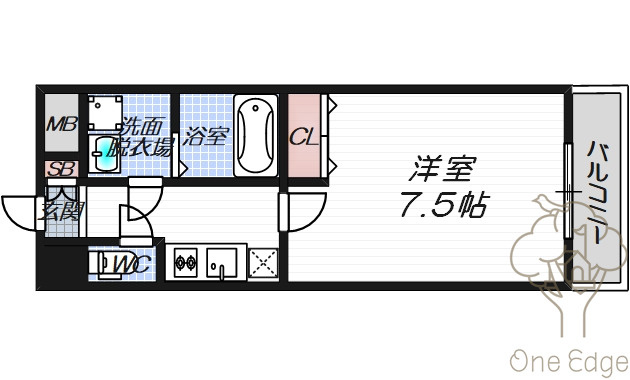 W.O.B.UMEDAの間取り