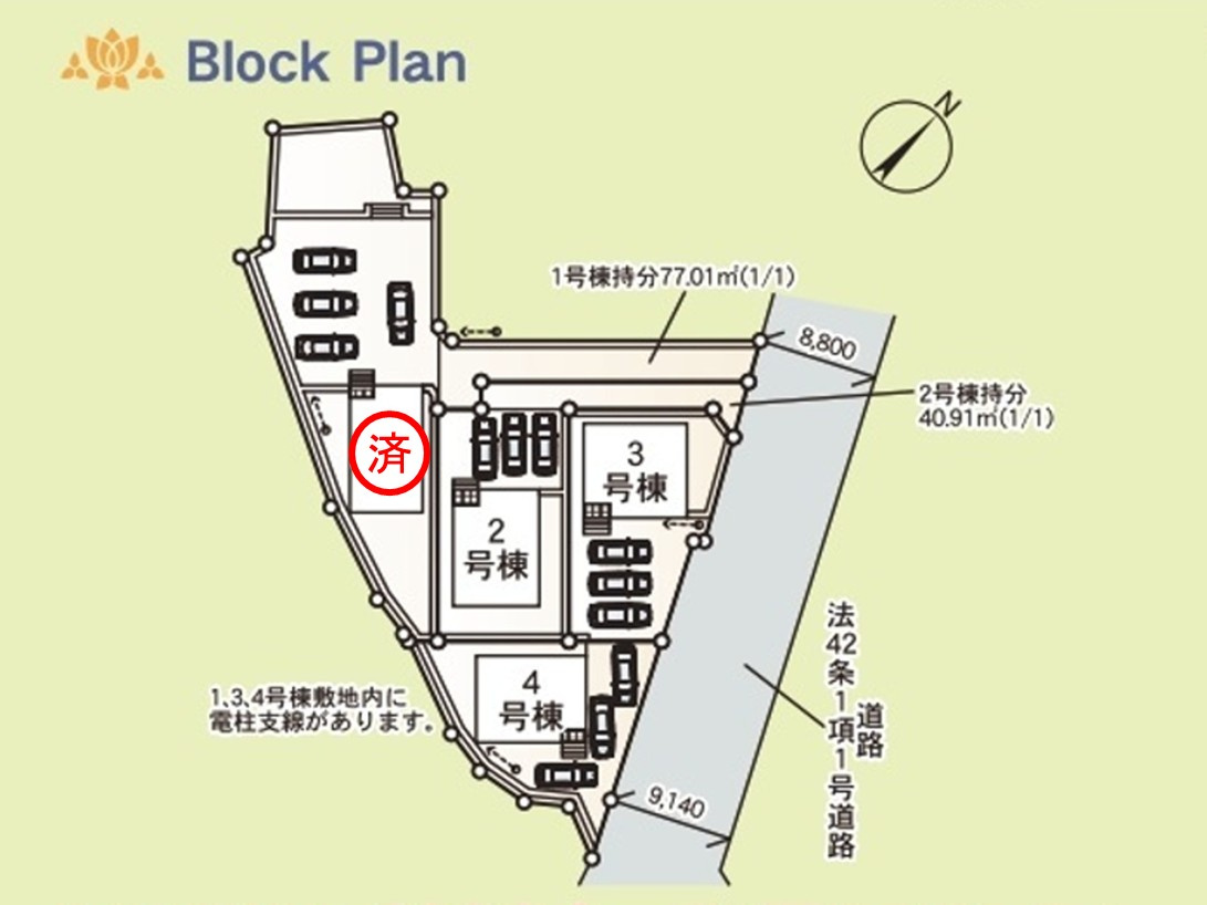 いわき市常磐下湯長谷町　 ご案内も即日ご対応可能☆の区画図|全体区画図です。