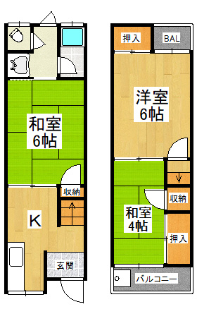 【間取り】 | 草尾テラスハウス