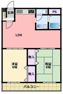 【間取り】 | 鳴尾小松住宅B棟