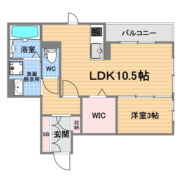 MINT甲子園五番町の間取り