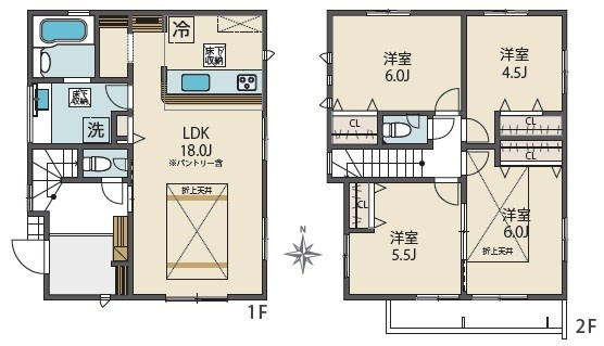 BLOOMING MAISON小平市大沼町9号棟 .の間取り