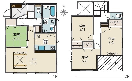 BLOOMING MAISON小平市大沼町12号棟 .の間取り
