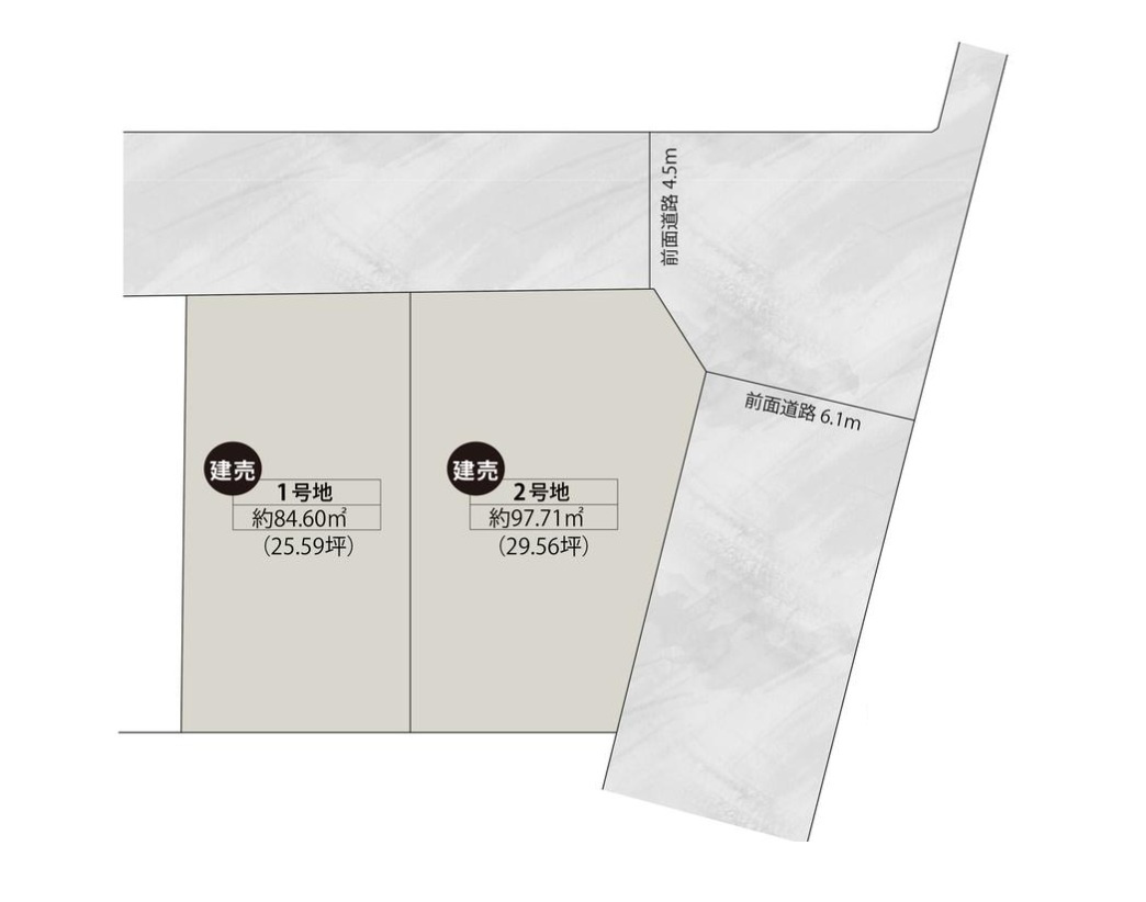 福岡市東区和白丘2丁目第1-2棟（2号棟）の区画図|配置図（2号棟）